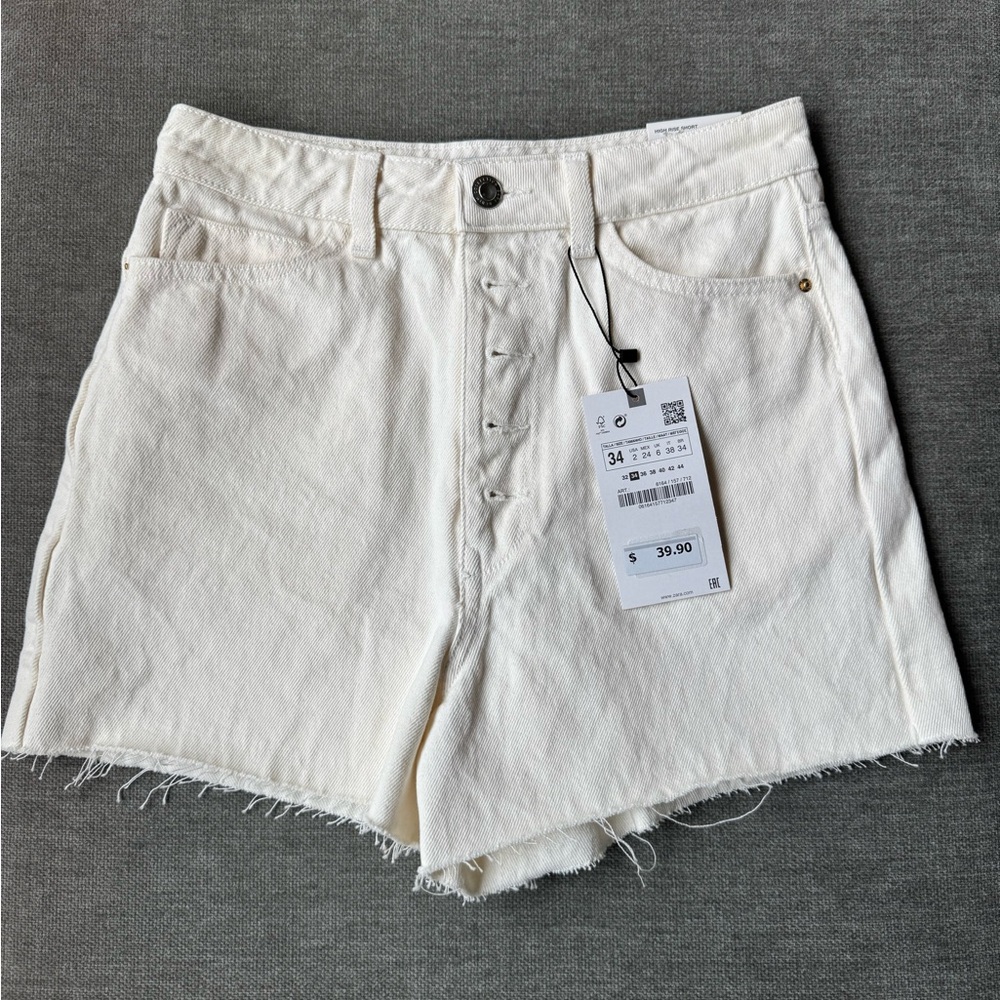 NWT Zara high rise shorts